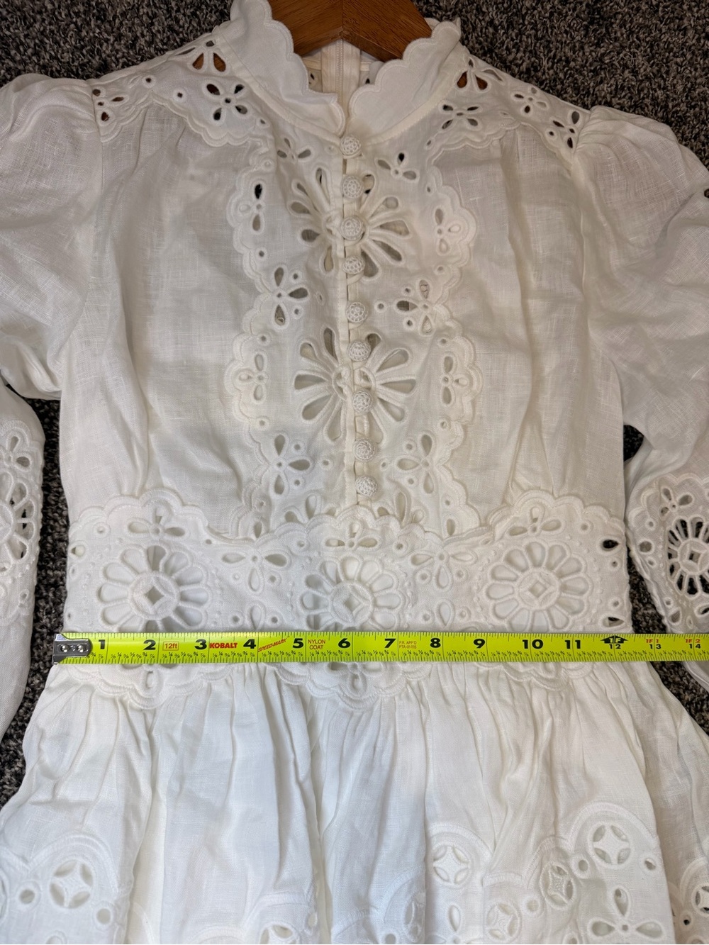 Zimmermann Acacia Broderie Mini Dress - Size OP - Picture 3 of 10